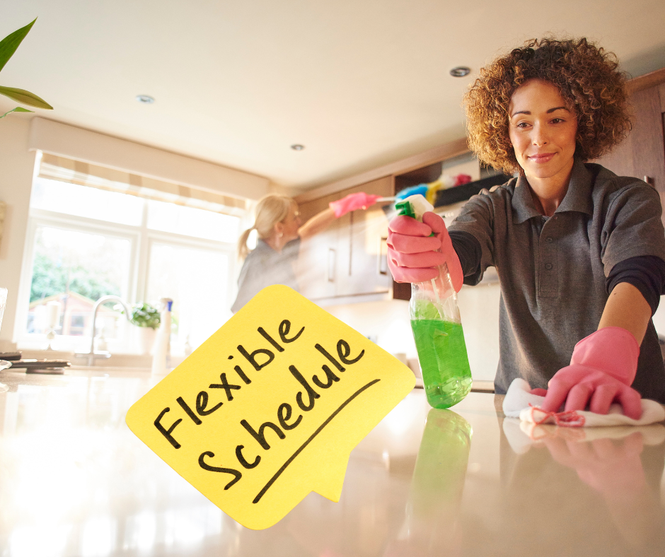 Flexible Scheduling for your house cleaning services in springwood, brisbane