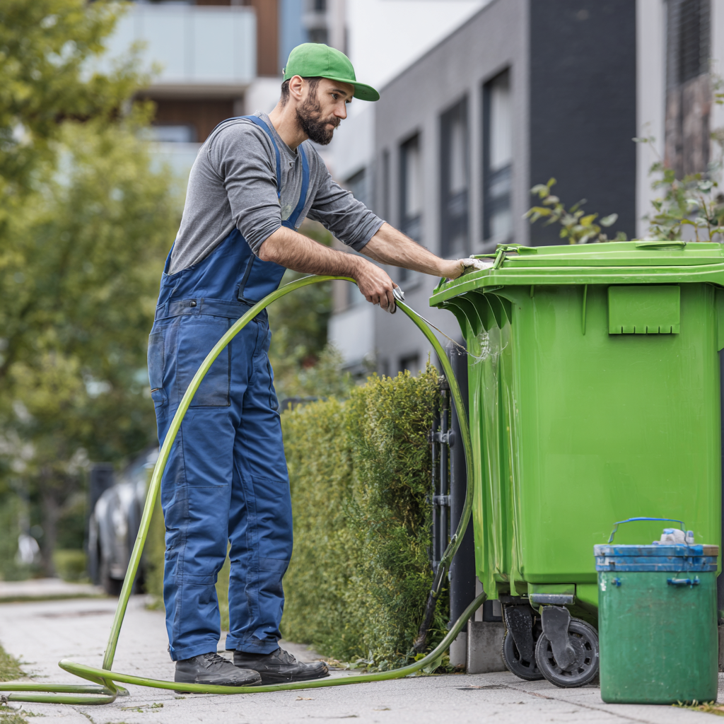 neilsingh_1969_a_handsome_male_cleaning_technician_cleaning_a_fbe64c92-4df2-4b2e-abfa-917d218f72c1_1 (1) Brisbane bin cleaning services how we clean bins male cleaning technican cleaning green whellie bin